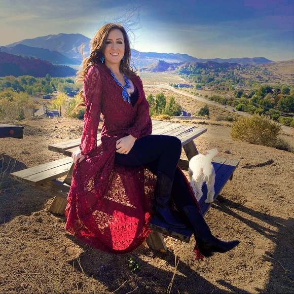 Karitsa’s wine lace maxi - Picture 1 of 1